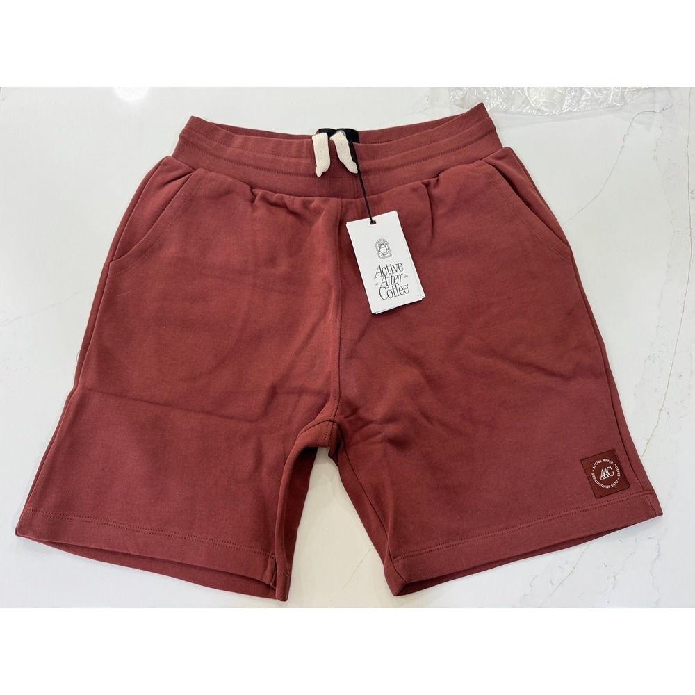 Active after coffee four seasons high-rise shorts in hot chocolate size large‎